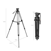 SmallRig AD-80S 5111 Profesyonel Video  Tipi Tripod Kiti - 4