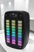 Bluetooth Hoparlör RGB Işıklı USB SD Kart Girişli Taşınabilir thumbnail 4