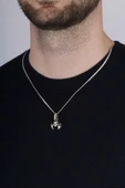Gümüş Pazarım Akrep Motifli Erkek 925 Ayar Gümüş Kolye thumbnail 3