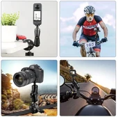 Oem Marka PT02 Tüm Aksiyon Kameralar ve Telefonlar için Montaj Kelepçesi thumbnail 3