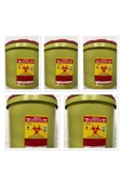 Tıbbi Atık Kovası 5 Litre,5 Adet - 1