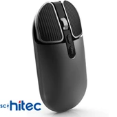 Schitec M203 Çift Modlu Taşınabilir Optik Kablosuz 2.4GHz ve Bluetooth Bağlantılı Süper Sessiz Mouse Siyah - 1