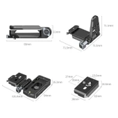 SmallRig 4696 NP-F Pil Adaptörü Montaj Plakası Kiti Aynasız Kameralar için - 2