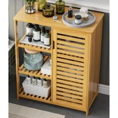 Bambu Çok Amaçlı Düzenleyici Dolap / Banyo Dolabı, Ayakkabılık, 3 Raflı 1 Kapaklı, 66 x 87 x 33 Henüz Yorum Yazılmamış. - 2