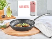 Granit Tava 22 CM ve Yağdanlık - 1