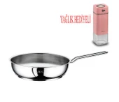 Çelik Tava 22x6 CM ve Cam Yağdanlık - 1
