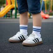 Sammix Erkek Çocuk Spor Ayakkabısı 28-35 Beyaz-Siyah thumbnail 1