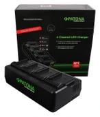 PATONA Premium 1688 / 1691 Sony BP-U30 BP-U60 BP-U90 BP-U95 için  4'lü Şarj Cihazı thumbnail 4