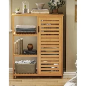 Bambu Çok Amaçlı Düzenleyici Dolap / Banyo Dolabı, Ayakkabılık, 3 Raflı 1 Kapaklı, 66 x 87 x 33 Henüz Yorum Yazılmamış. - 1