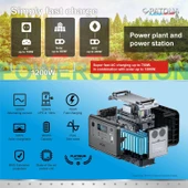 PATONA 9969 Platinum Taşınabilir Güç İstasyonu 1200 960Wh PD100W USB-C USB-A AC LED Işık LiFePO4 thumbnail 8