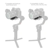 SmallRig 4638 DJI RS 2 / RSC 2 / RS3 / RS 3 Pro / RS 4 / RS 4 Pro için HawkLock H38 Manfrotto Hızlı Çıkarma Plakası thumbnail 4