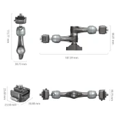 SmallRig 4490 HawkLock H21 Hızlı Çıkarma Rozet Sihirli Kol (7'') - 2