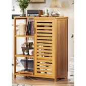 Bambu Çok Amaçlı Düzenleyici Dolap / Banyo Dolabı, Ayakkabılık, 3 Raflı 1 Kapaklı, 66 x 87 x 33 Henüz Yorum Yazılmamış. - 3