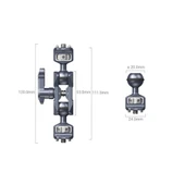 SmallRig 3873 Magic Arm Çift Bilyalı Başlı (1/4”-20 Vida) - 2
