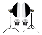 PATONA COB-300 Watt Bi Color İki'li Kit LED Video Işığı thumbnail 1