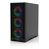 Inca Empousa EMG-17XB USB 3.2 ARGB eATX Mid Tower Siyah Kasa thumbnail 3