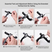 SmallRig 4196 DJI RS 3 Mini  için  Genişletilmiş Dikey Kol thumbnail 8