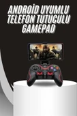 Kablosuz Oyun Kolu Bluetooth Joystick Gamepad Android Uyumlu thumbnail 2