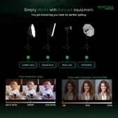 PATONA COB-300 Watt Bi Color İki'li Kit LED Video Işığı thumbnail 5