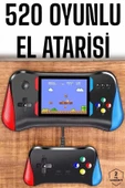 Gamepad Joystick 500 Oyunlu Retro Oyun Konsolu Tv Bağlantı Özellikli 2 Kişilik Destekli - 2