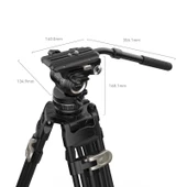 SmallRig 4465 AD-Pro8  FreeBlazer Karbon Fiber Video Tripod - 4