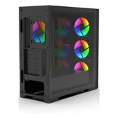 Inca Empousa EMG-17XB USB 3.2 ARGB eATX Mid Tower Siyah Kasa thumbnail 5