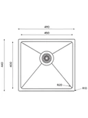 Ukinox ME 451 Tezgah Üstü Paslanmaz Çelik Eviye - 2