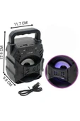 Işıklı Bluetooth Hoparlör Ses Bombası Taşınabilir Yüksek Ses Kaliteli Radyo Özelliği thumbnail 5