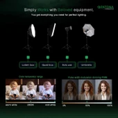 PATONA COB-200 Watt Bi Color İki'li Kit LED Video Işığı thumbnail 5