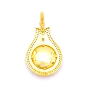 Altın Kaplama Tuğralı Kolye Ucu TGR-717 thumbnail 3