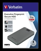 VERBATIM 53652 V EXE FP HDD USB 3.2G1/USB-C 1TB Gr. thumbnail 4