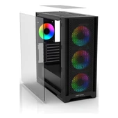 Inca Empousa EMG-17XB USB 3.2 ARGB eATX Mid Tower Siyah Kasa thumbnail 7