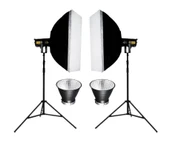 PATONA COB-300 Watt Bi Color İki'li Kit LED Video Işığı - 1