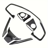 Honda Civic FC5 FK7 Karbon Fiber Direksiyon Düğmesi Kaplama 2016-2020 6 PARÇA thumbnail 3