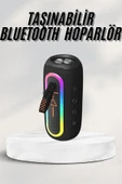 Kablosuz Bluetooth Hoparlör Taşınabilir Çoklu Bağlantılı Özelliği thumbnail 2