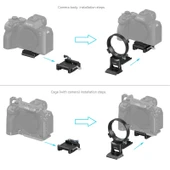 SmallRig 4244 Sony A1 / A7 / A 9 / FX Serisi İçin Döndürülebilir Yataydan Dikeye Montaj Plakası Kiti thumbnail 4
