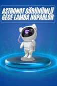Projeksiyon Astronot Lamba Speaker Sevimli Astronot Bluetooth Hoparlör thumbnail 2