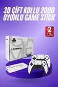 3D 4K HD 2.4G Game Stick 4K Ultra Hd Oyun Konsolu Çift Kollu - 2