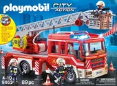 PLAYMOBIL City Action 9463 ışıklı ve sesli, merdivenli itfaiye aracı thumbnail 4