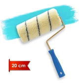 Süperlüks 1001 5cm Orta Çap 25 mm Tüylü İç Cephe Saplı Boya Rulosu 20 cm thumbnail 1