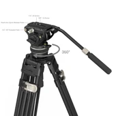 SmallRig 3989 AD-100 Video Kamera Karbon Fiber Tripod Kiti - 4