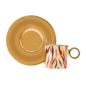 İstanbul Porselen Ahenk 6 Kişilik Kahve Fincan Takımı 90 ml thumbnail 10