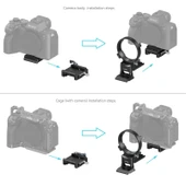 SmallRig 4244 Sony A1 / A7 / A 9 / FX Serisi İçin Döndürülebilir Yataydan Dikeye Montaj Plakası Kiti thumbnail 4