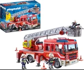 PLAYMOBIL City Action 9463 ışıklı ve sesli, merdivenli itfaiye aracı thumbnail 1
