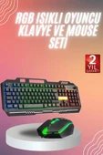 RGB Işıklı Gaming Oyuncu Klavye Q Klavye Mouse Hediyeli thumbnail 2