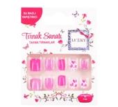 Lukky Kalp Baskılı Yapışkanlı Takma Tırnak Seti - 1