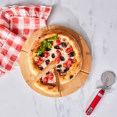 Karaca Bambu Lezza Pizza Kesme Tahtası ve Sunumluk thumbnail 2