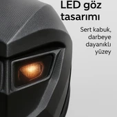 Led Gözlü Motor Sırt Çantası, Ledli Sırt Çantası, Telefon Kontrol / Kask Taşıma Çantası - 3