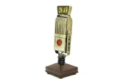 Dekoratif Metal Mikrofon Obje Biblo Vintage Hediyelik thumbnail 2