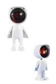 Astronot Işık Projektörü Gökkuşağı Projeksiyon Gece Lambası Hediyelik thumbnail 5